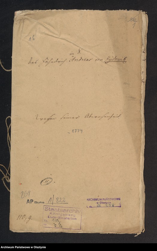 image.from.unit.number "In S. [Sachen] des Fähndrich Andreas von Zydowitz wegen seiner Abwesenheit"