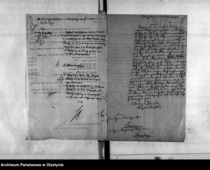 image.from.unit.number "Personal-Akten den Regierungsobersekretär als Büreauvorsteher Franz Schulz"