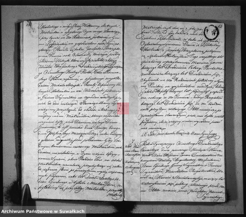 image.from.unit.number "Akta zaślubionych gminy seyneńskiey w roku 1824."