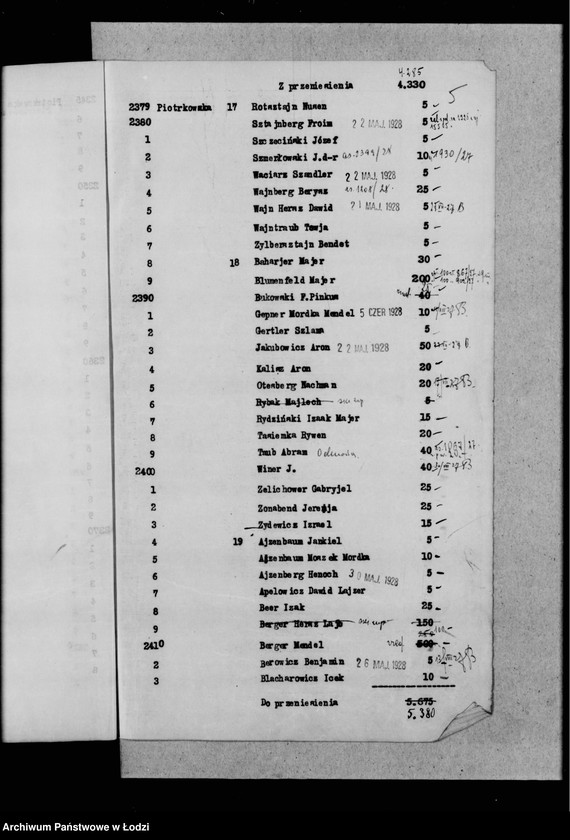 Obraz 8 z jednostki "Rejestr poborczy"