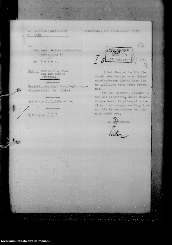 Obraz 18 z jednostki "Personalnachweisungen der Regierungen"