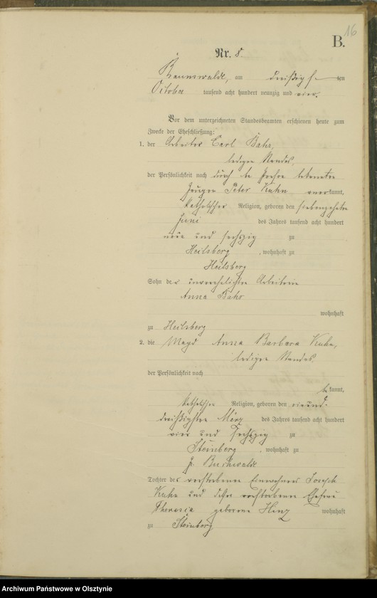 image.from.unit.number "Heiraths-Haupt-Register Nr 1 - 15"
