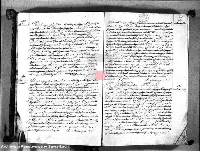 image.from.unit.number "Księga duplikat aktów urodzenia, zaślubin, zgonów w parafii suwalskiey z roku 1845"