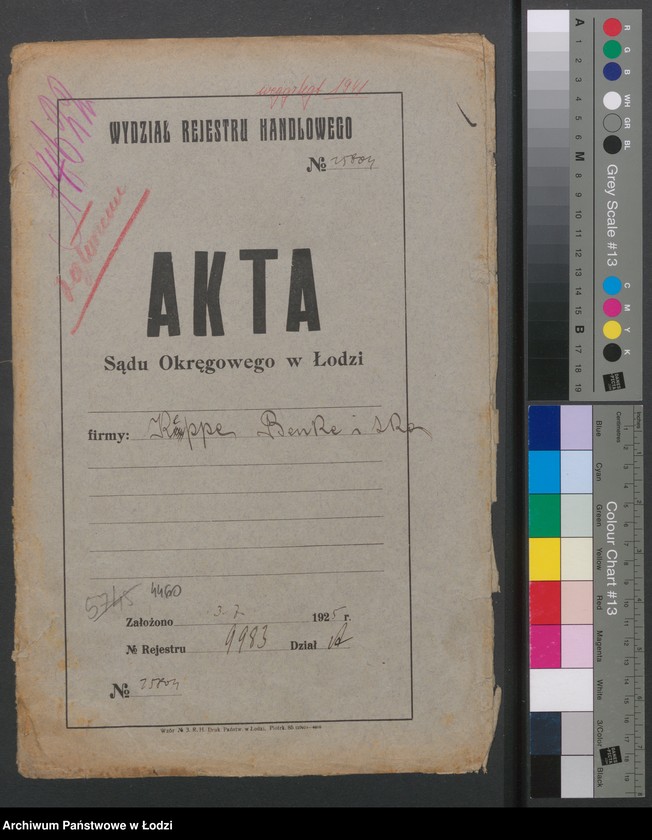 Obraz 2 z jednostki "Wytwórnia Wyrobów Metalowych Keppe, Benke i S-ka"