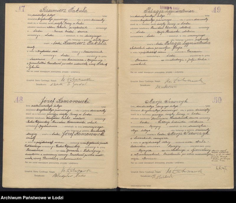 Obraz 15 z jednostki "Akta zgonów"