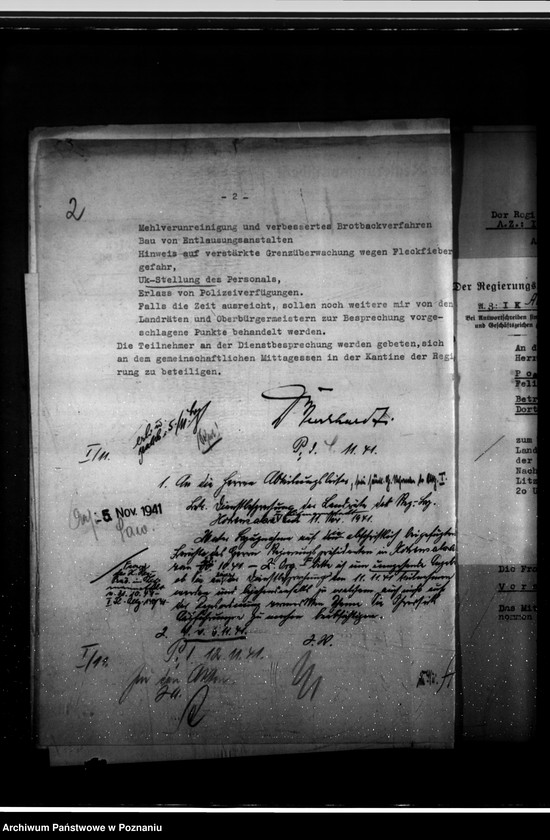 Obraz 6 z jednostki "Konferencje z landratami - korespondencja, porządki obrad"