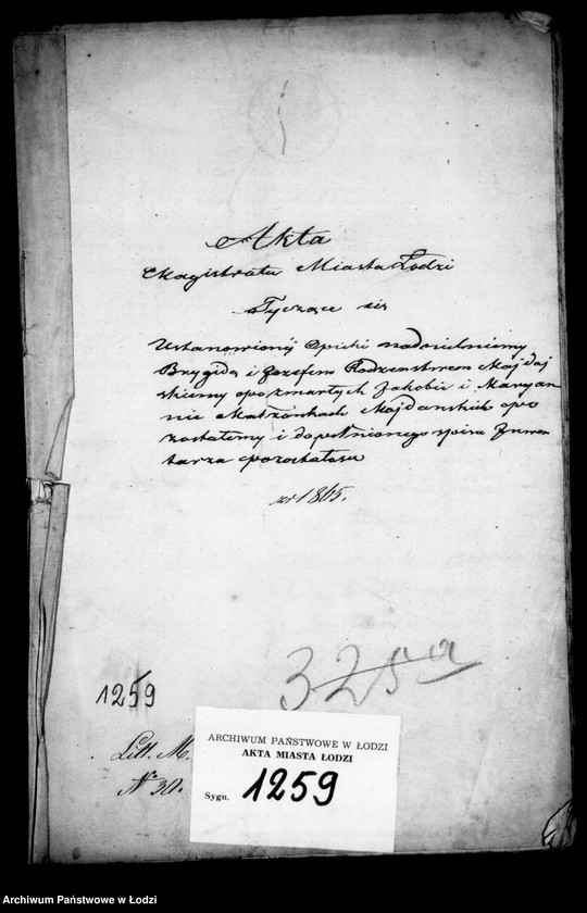 Obraz 4 z jednostki "Akta tyczące się ustanowienia opieki nad nieletnimi Brygidą i Józefem rodzeństwem Majdańskimi pozostałymi i dopełnionego spisu inwentarza pozostałości"