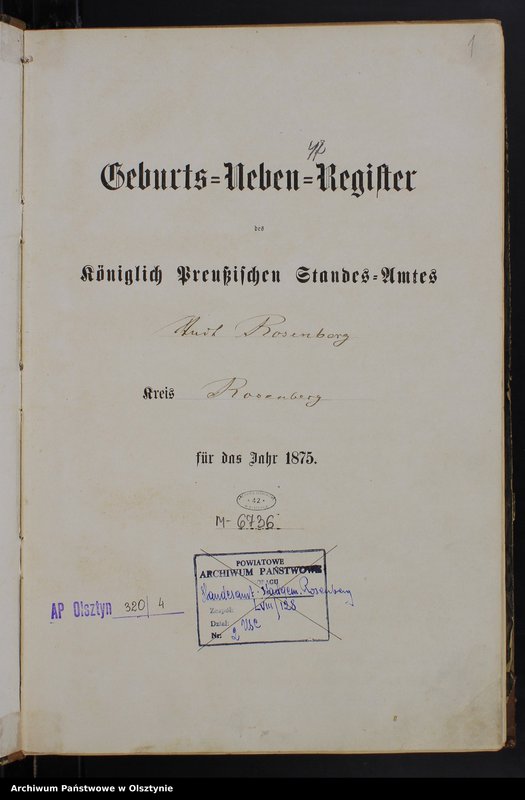 Obraz 3 z jednostki "Geburts-Neben-Register Nr 1 - 121"