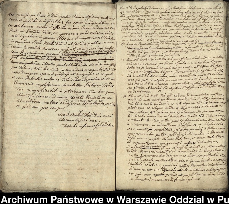 image.from.unit.number "Kopie i bruliony pism do władz pruskich w sprawie budowy nowego klasztoru w Pułtusku"