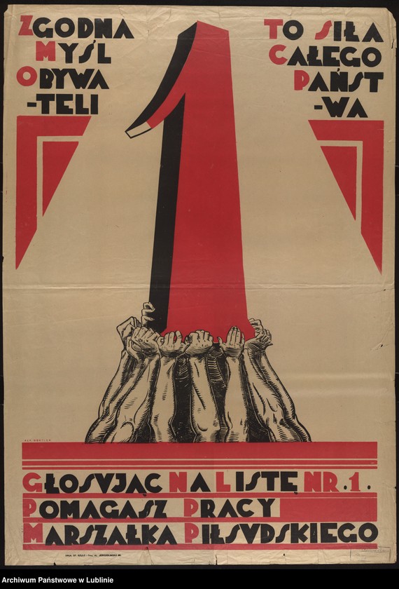 image.from.collection.number "Józef Piłsudski na plakacie i afiszu APL111"