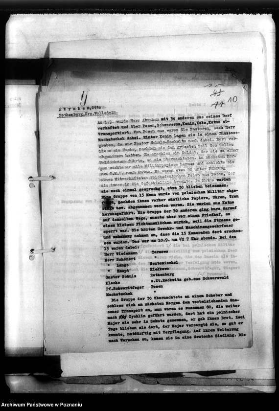 Obraz 13 z jednostki "Berichte über Verhaftungen, Misshandlungen usw."