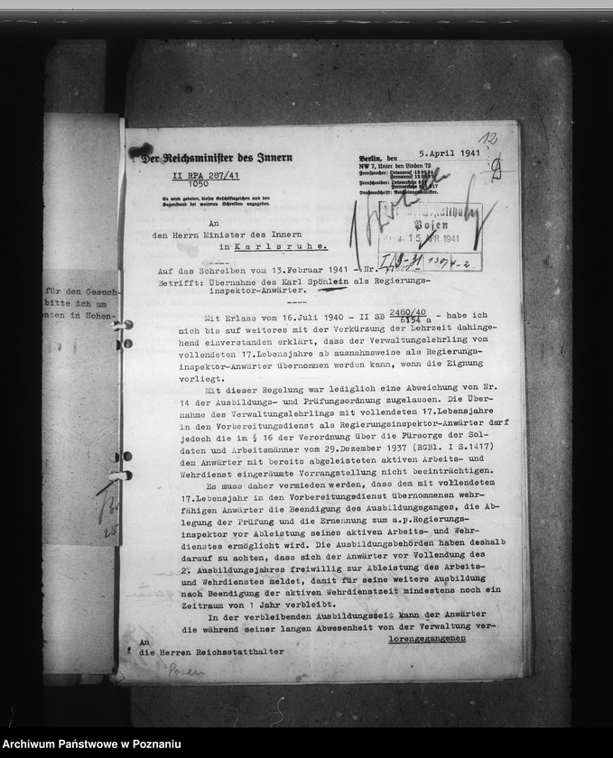 Obraz 16 z jednostki "Nachwuchs für den gehobenen Dienst"