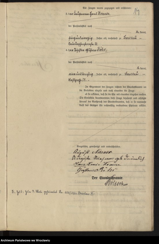 image.from.unit.number "Heiraths-Haupt-Register Breslau I 1898 Band 2"