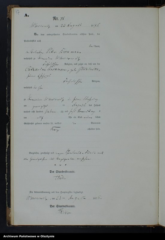 image.from.team "Urząd Stanu Cywilnego w Wielkich Bałówkach pow. nowomiejski"