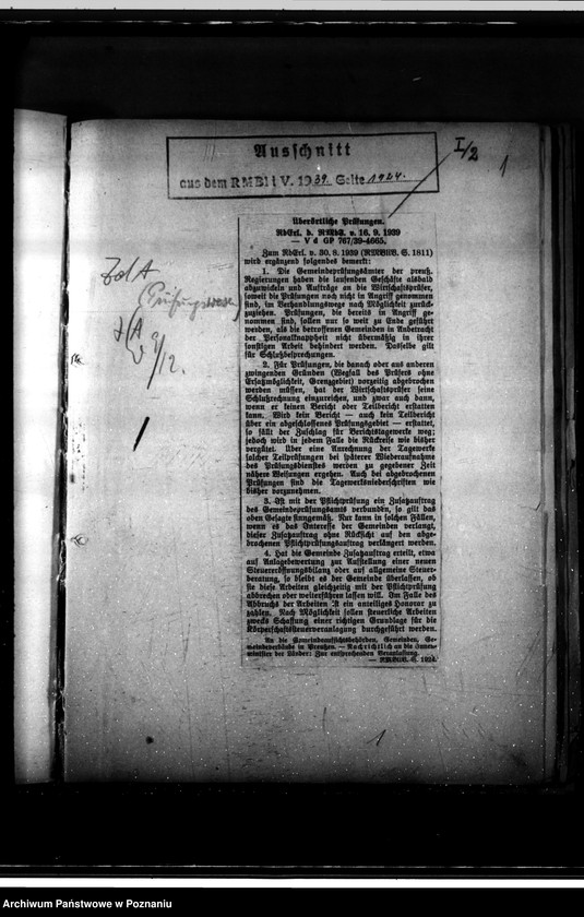 Obraz 5 z jednostki "Runderlasse des Reichsministeriums des Innern"