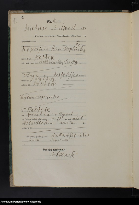 image.from.unit.number "Sterbe-Haupt-Register Nr 1 - 38,1 - 51,1 - 45,1 - 64,1 - 75,1 - 49 i 1 - 46"