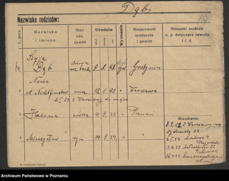 Obraz 12 z jednostki "Dąb (Domb - Dąbrowski (żony, wdowy)"