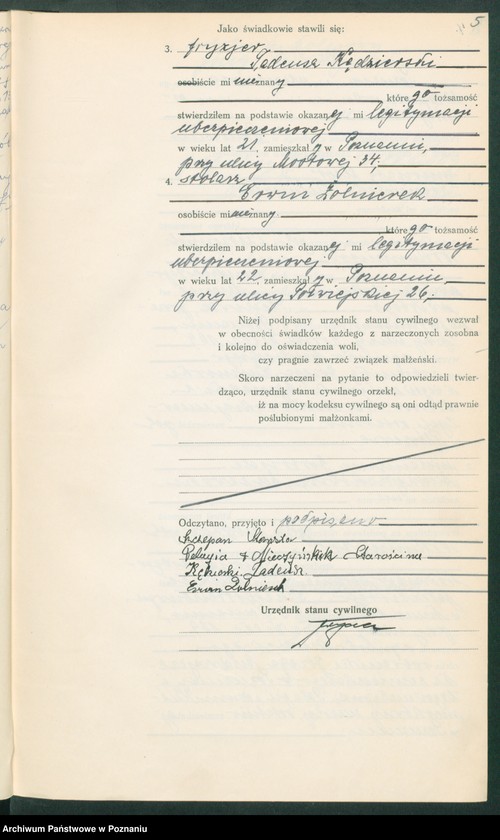 Obraz 7 z jednostki "Księga miejscowa małżeństw tom V [Rejestr główny małżeństw]"