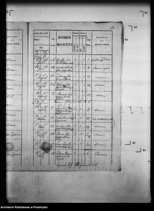 Obraz 16 z jednostki "[Kopie ksiąg metrykalnych parafii Czyrna z filią Piorunka (dekanat Grybów)]"