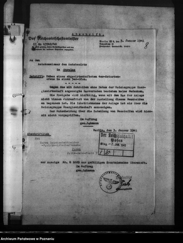 Obraz 12 z jednostki "Gaswerk - Strelno (Strzelno)"