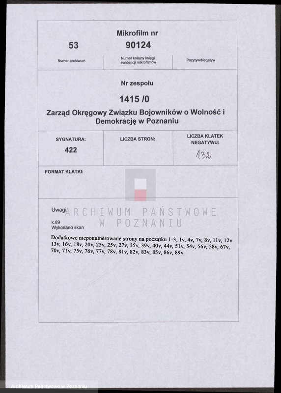 Obraz 2 z jednostki "Życiorysy powstańców wielkopolskich: J - tom lV /Jarzębowski Antoni - Jeszka Bolesław/."