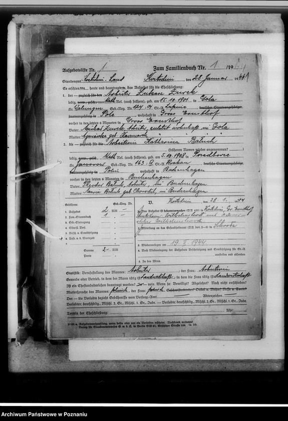 Obraz 5 z jednostki "[Uwierzytelnione odpisy z ksiąg kościelnych i urzędów stanu cywilnego]"