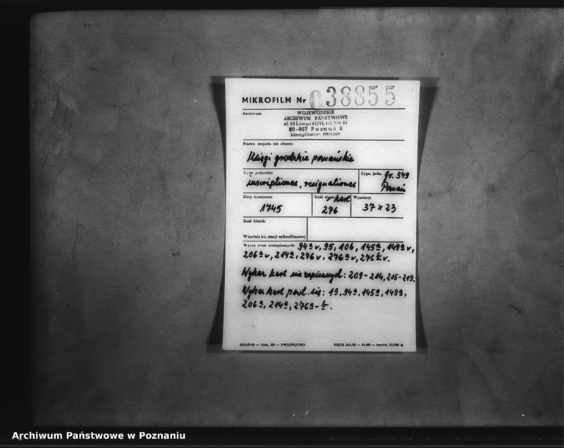 Obraz 2 z jednostki "Inscriptiones, resignationes [protocollon]"