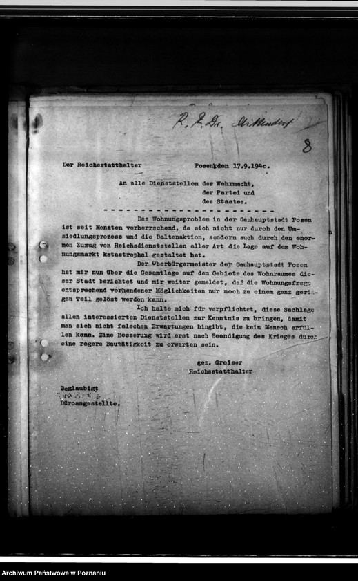 Obraz 12 z jednostki "Okólniki, rozporządzenia"