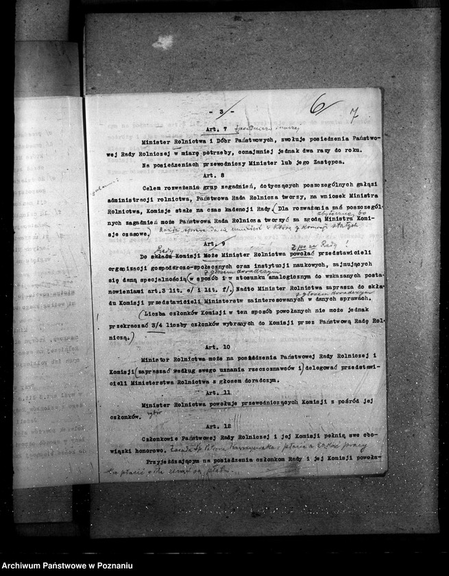Obraz 11 z jednostki "Sprawy szczegółowo-administracyjne Państwowa Rada Rolnicza"