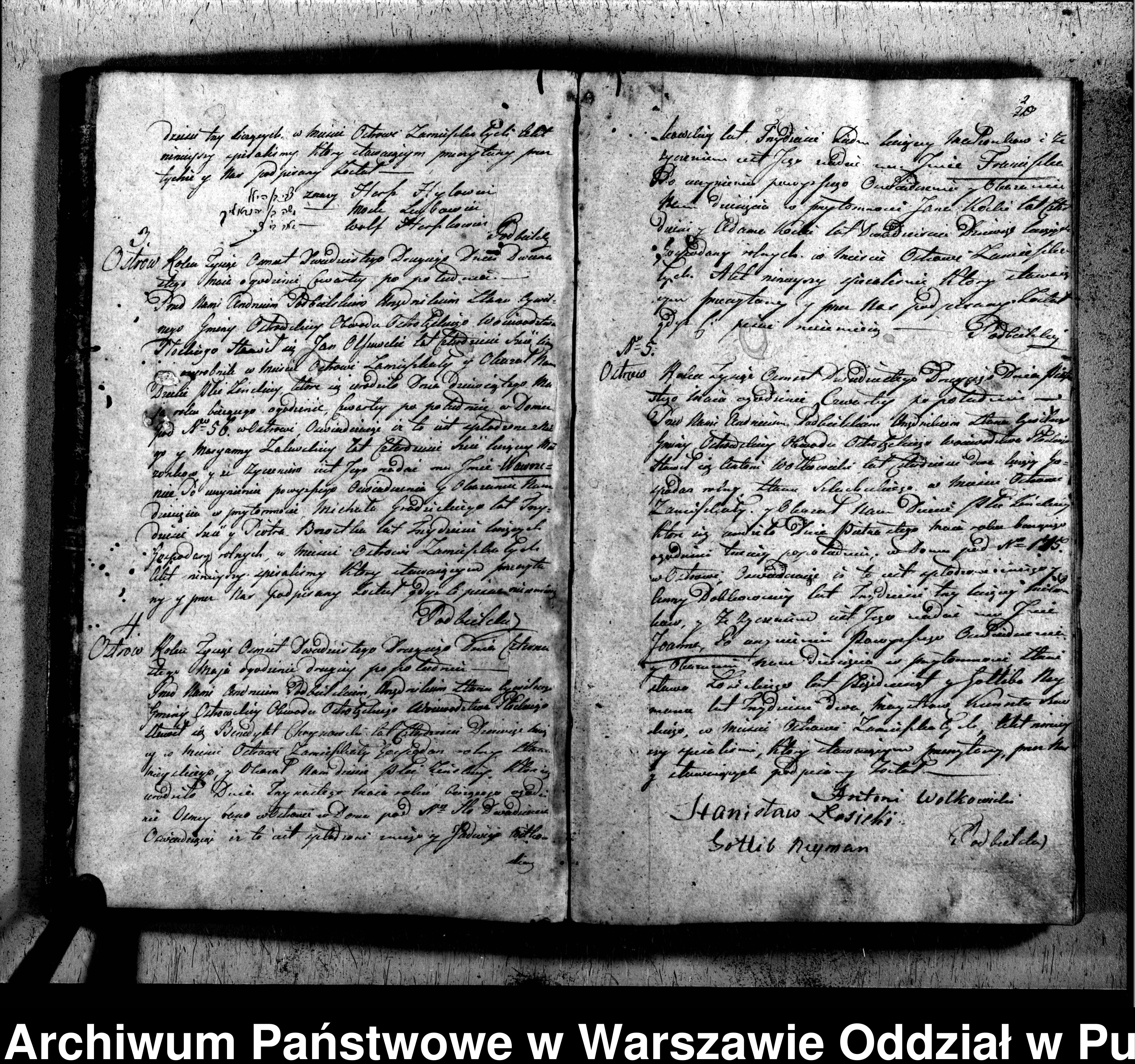 Skan z jednostki: Akta urodzeń, małżeństw i zgonów