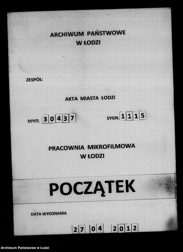 Obraz 1 z jednostki "Akta tyczące się ustanowienia opieki sprzedazy pozostałych nieruchomości po zmarłych Franciszku i Katarzynie z Kinów małżonków Fajge"
