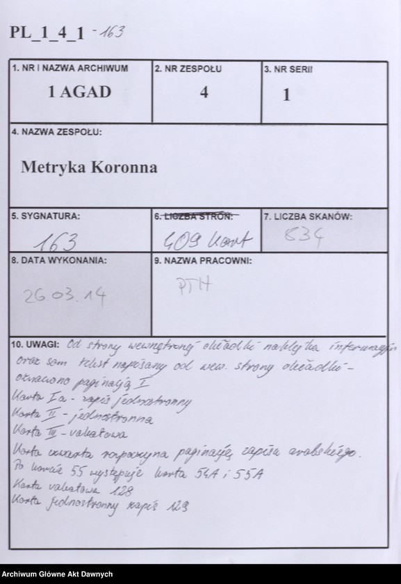 image.from.unit.number ""Regestrum secundum privilegiorum - - ad relationem - - Andreae Lipski a Lipe - - R.P. vicecancellarii"."