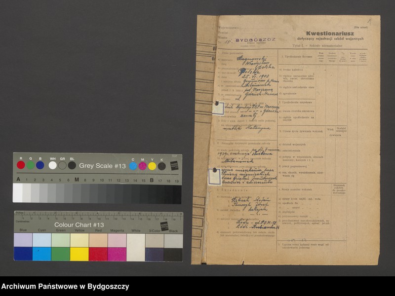 image.from.unit.number "Kwestionariusz dotyczący rejestracji szkód wojennych, nr 181-240"