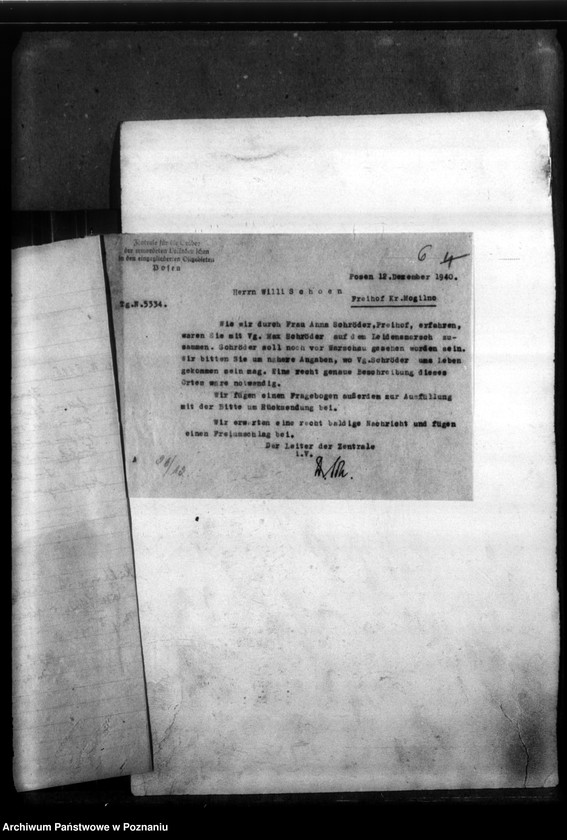 Obraz 10 z jednostki "Max Schroeder aus Freihof, Kreis Mogilno"