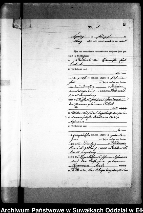 image.from.unit.number "Heiraths-Neben-Register des Preussischen Standes-Amtes Kehlen Kreis Angerburg"