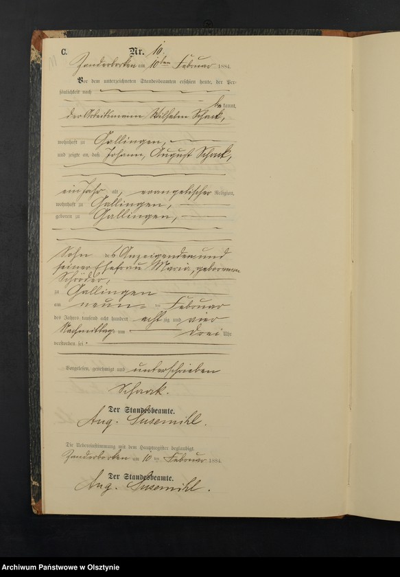 image.from.unit.number "Sterbe-Neben-Register Nr 1 - 66"