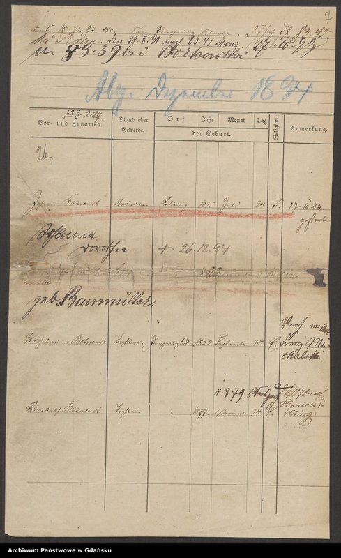 image.from.unit.number "Karty meldunkowe: Behrendt I. - Behring"