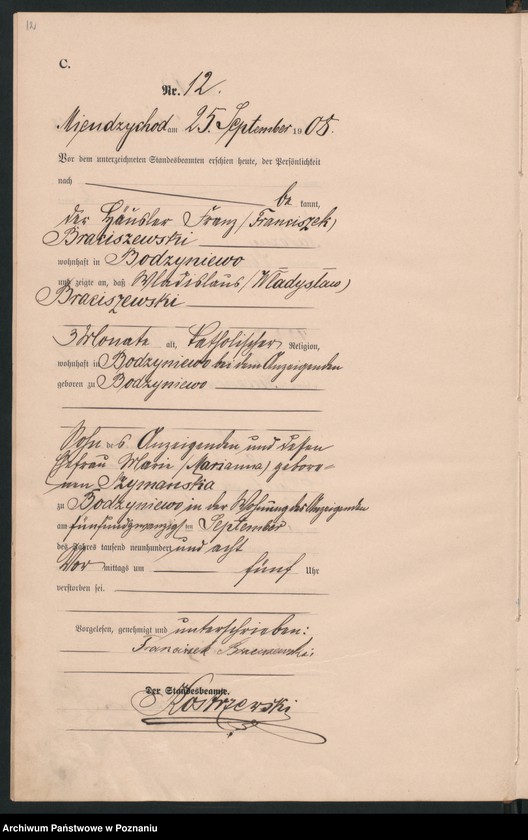 Obraz 15 z jednostki "Sterbe-Haupt-Register"