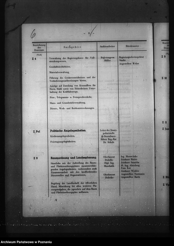 Obraz 9 z jednostki "Geschäftsverteilungsplander Regierung Litzmannstadt (Łódź)"