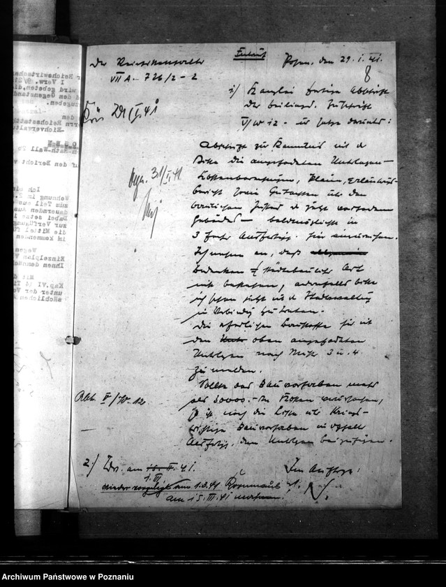 Obraz 12 z jednostki "Bauliche Massnahmen im Gebäude der Eichverwaltung in Posen"