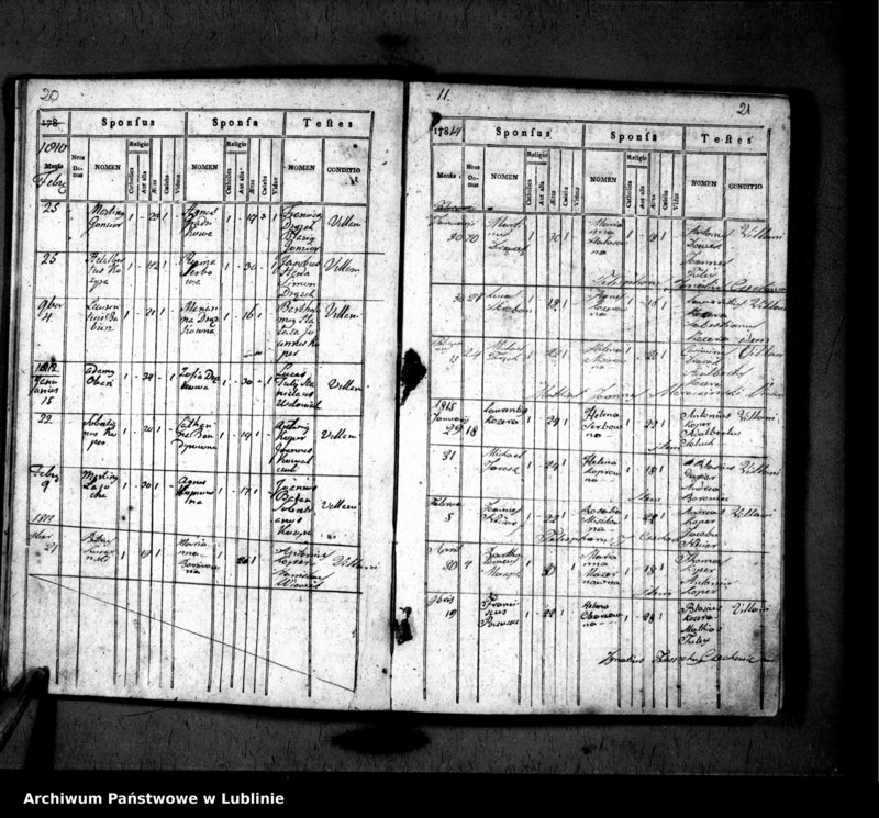 Obraz 13 z jednostki "Liber copulatorum pro villa Hucisko alias Susiec"