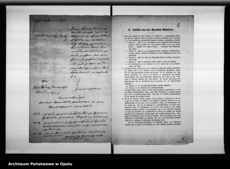 Obraz 6 z jednostki "Acta des Magistrats zu Oppeln betreffend Aufnahme und Einsendung der städtischen Tabellen von der Stadt Oppeln"