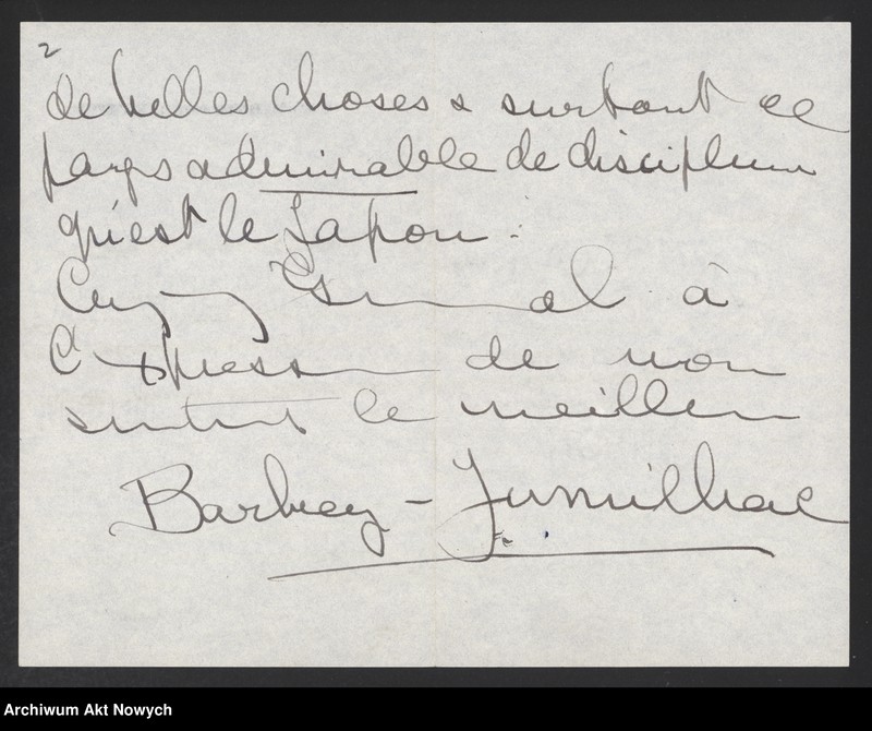 image.from.unit.number "Barbey-Jumillac.  Prośba o spotkanie."