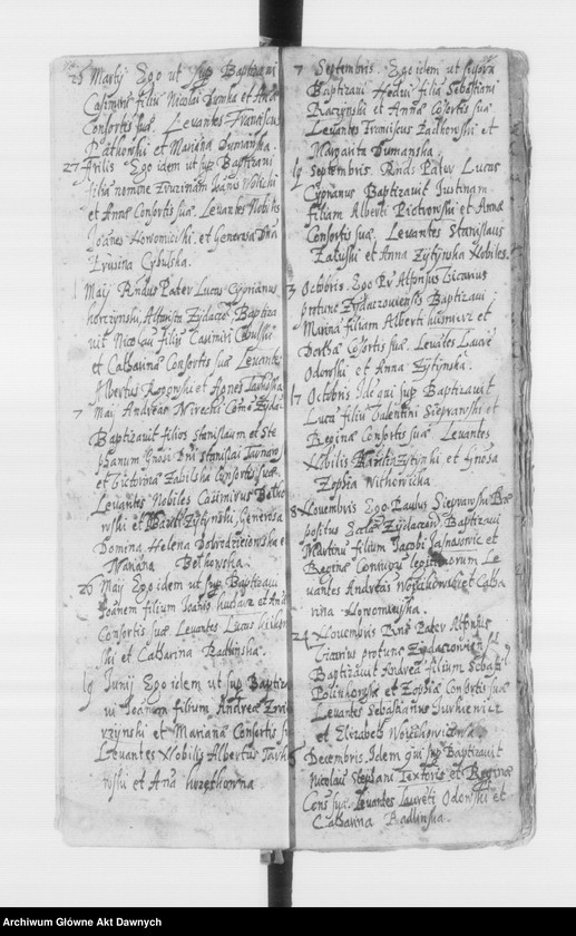 image.from.unit.number "Parafia: Żydaczów. Dekanat: Stryj. Księga metrykalna chrztów 1657-1708 i ślubów* 1657-1677, 1683-1708 dla całej parafii."