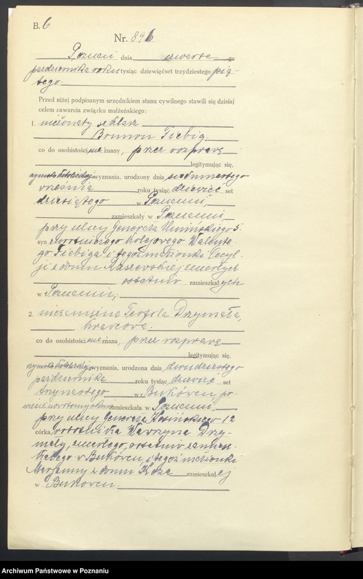 Obraz 8 z jednostki "Księga miejscowa małżeństw tom IV [Rejestr główny małżeństw]"