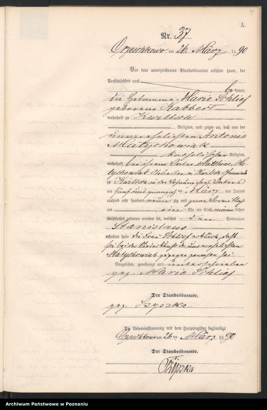 Obraz 18 z jednostki "Księga urodzeń"