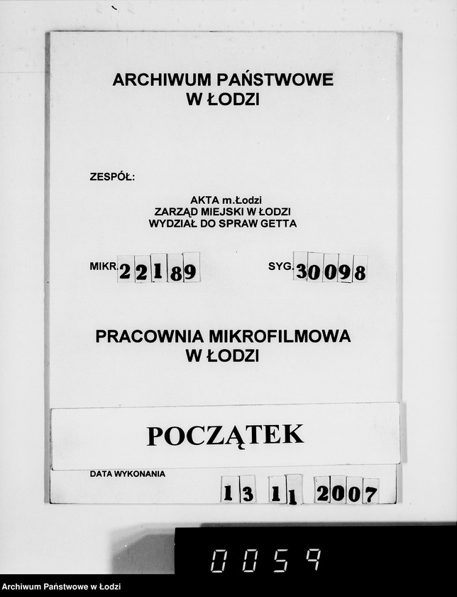 Obraz 1 z jednostki "Aufträge, Lieferscheinen und Rechnungen 14501-14570. [Zlecenia na produkty dla Getta. Rachunki, kwity przewozowe, korespondencja]"