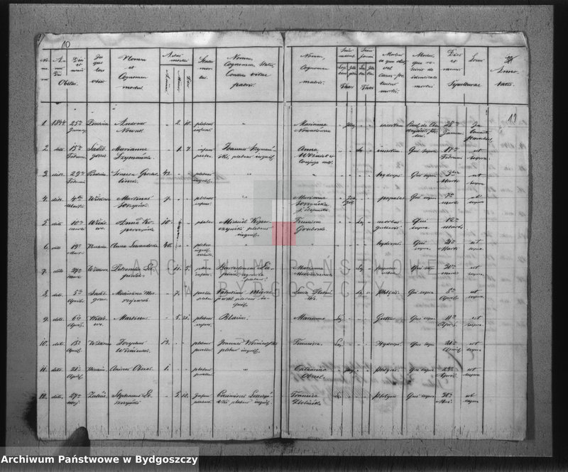image.from.unit.number "Liber Duplicatus Baptisatorum, Mortuorum et Copulatorum Ecclesaie Parochialis Pacostensis ex Villis de Districtu Szubiniensi pro Anno Domini 1844"