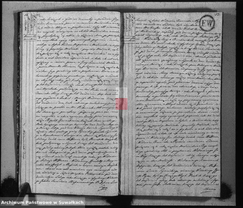 image.from.unit.number "Akta stanu cywilnego zaślubionych w gminie seyneńskiey od 1-go stycznia 1813 roku."