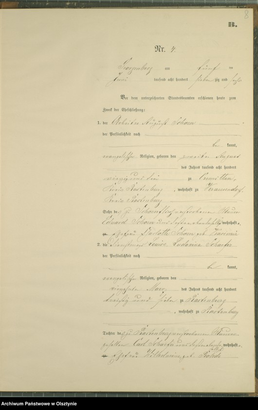 image.from.unit.number "Heiraths-Neben-Register Nr 1 - 9"